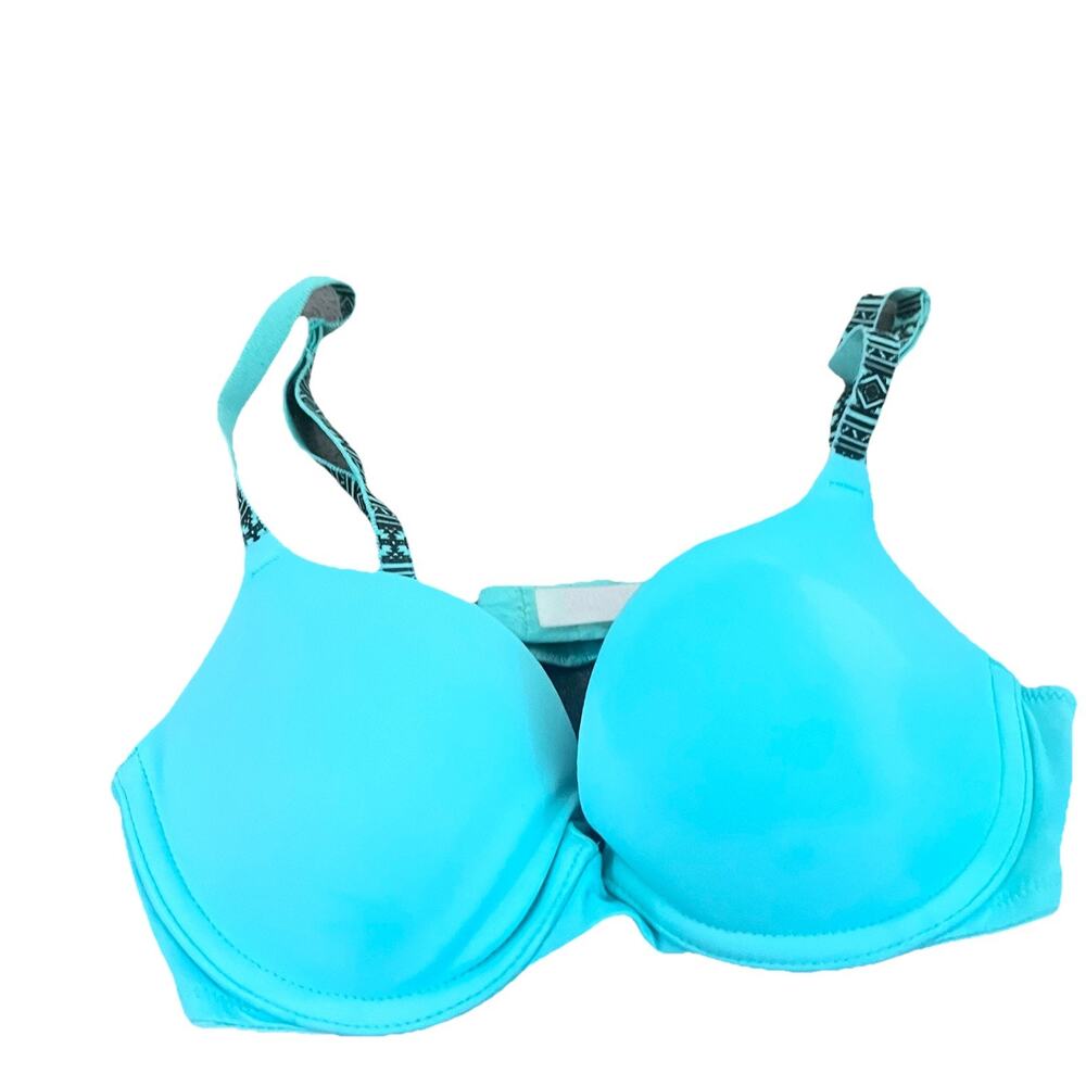 Victoria's Secret PINK Wear Everywhere Demi Buste Bra Women's Size 32B green